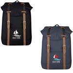 JH3441 Flap Drawstring Backpack With Custom Imprint